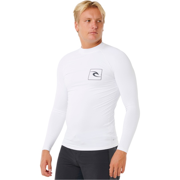 2026 Rip Curl Mens Streamline UPF Long Sleeve Rash Vest 171MRV - White